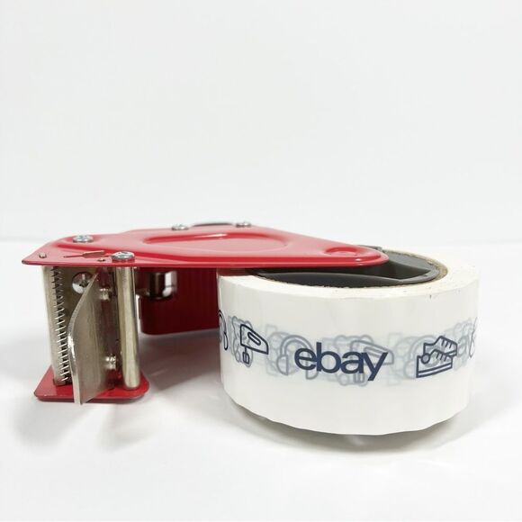 Packing Tape Dispenser in Red and Black With One Roll of Tape - Picture 5 of 6